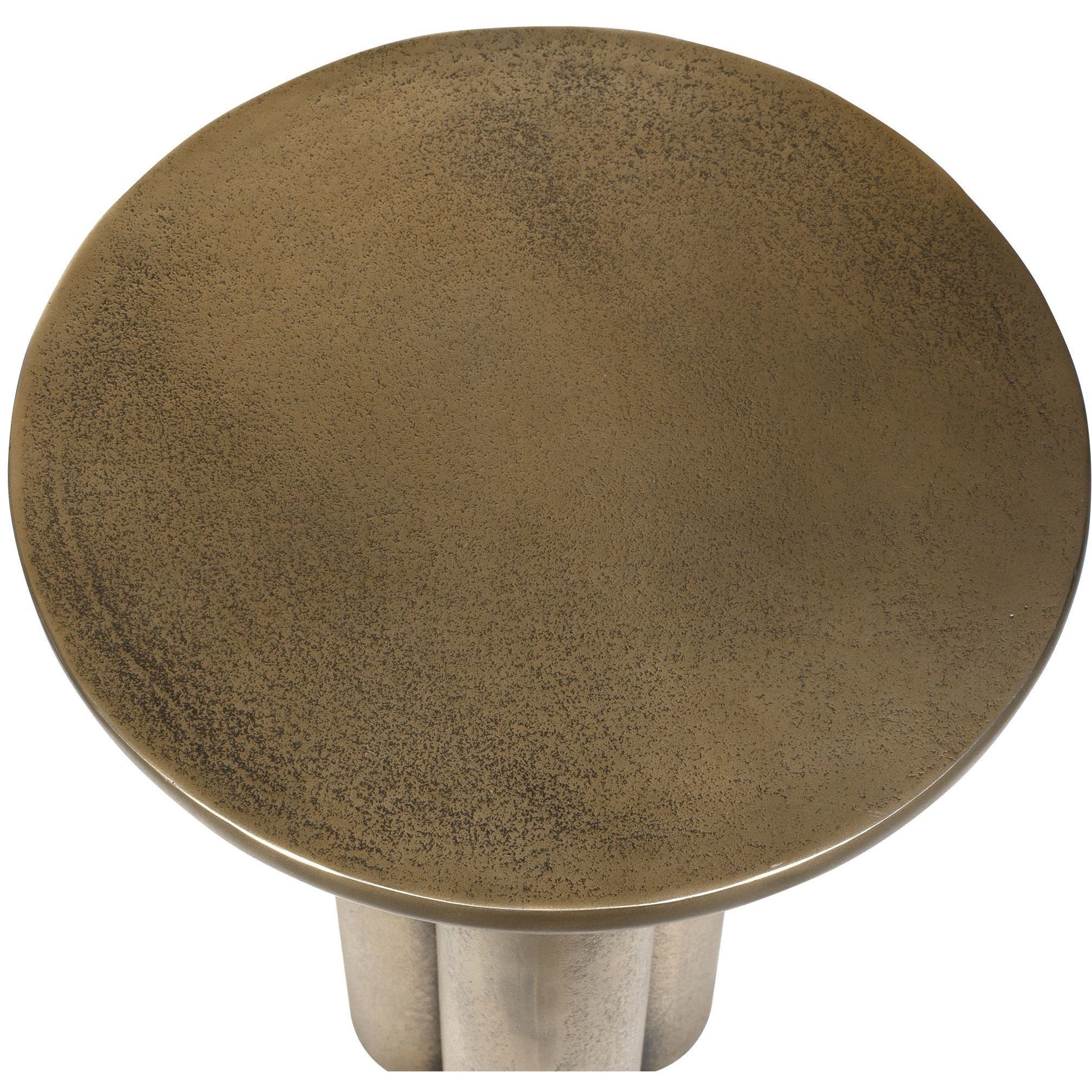 Thorp 22 X 15 inch Antique Brass Outdoor Accent Table