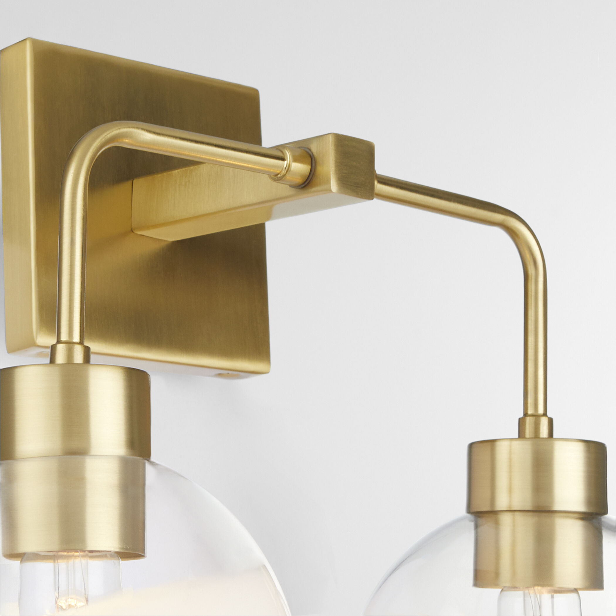 Lacy 2 Light 15 inch Aged Brass Vanity Light Wall Light