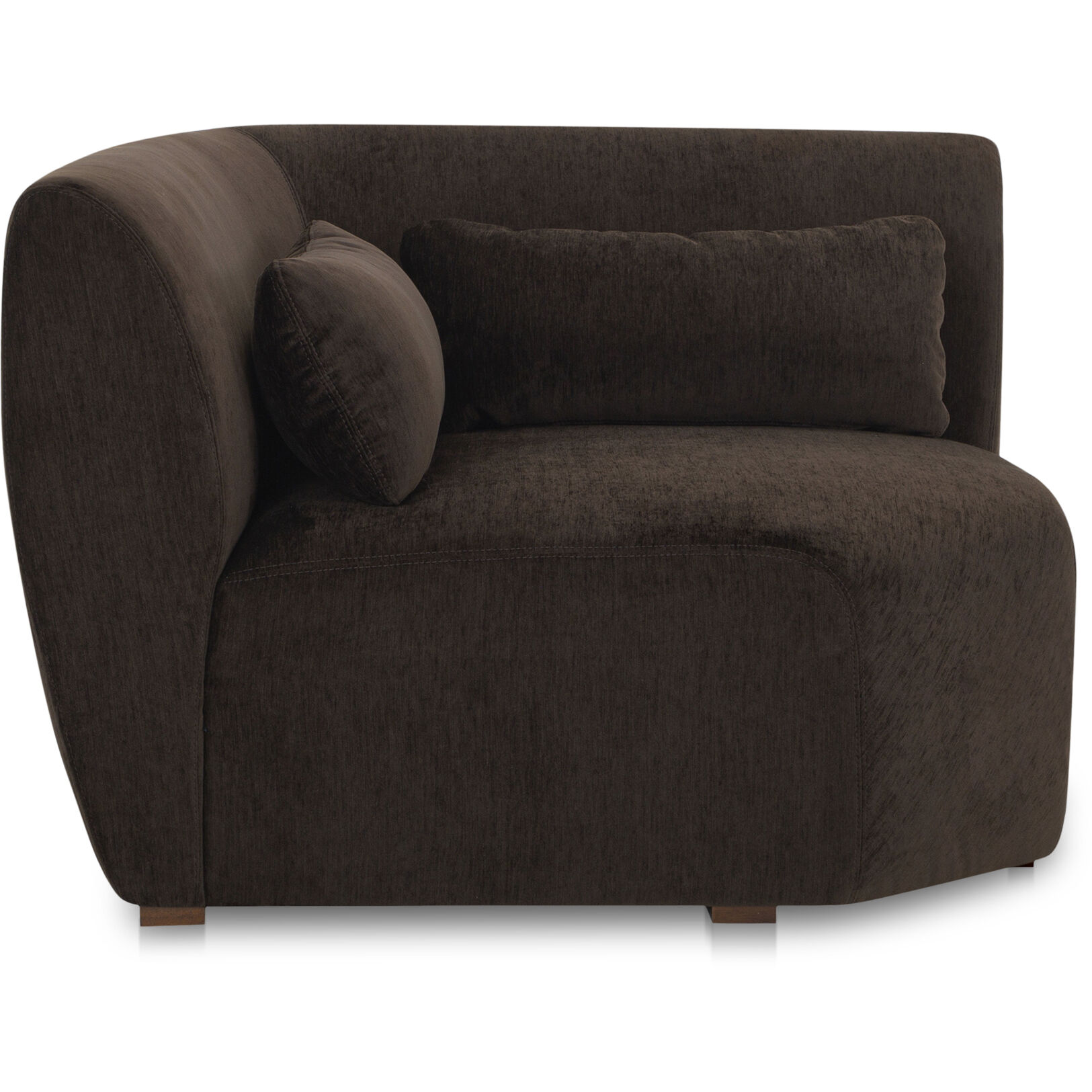 Amelia Dark Brown Corner Chair