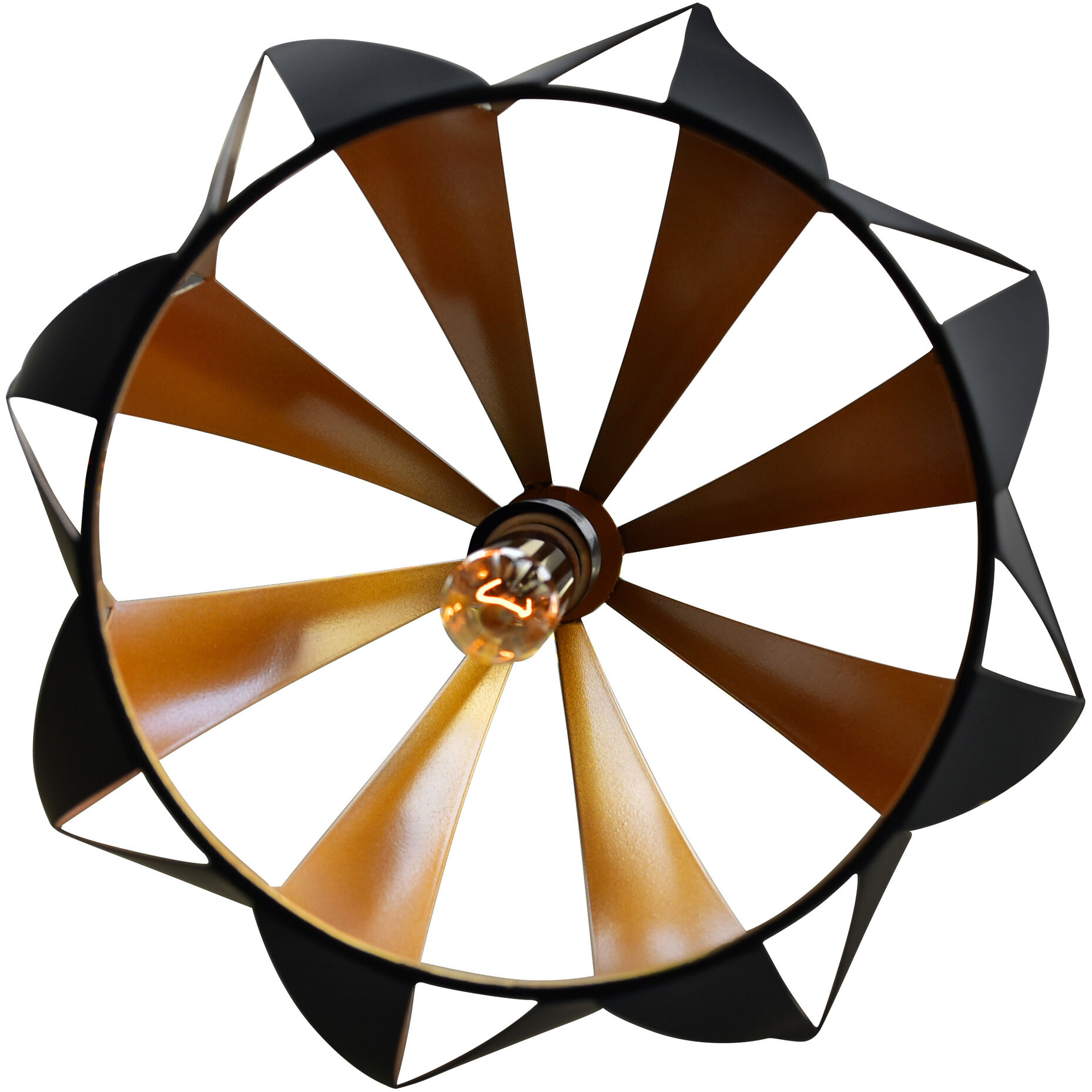 Oxide 1 Light 12 inch Black and Copper Down Pendant Ceiling Light