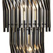 Park Row 3 Light 11 inch Matte Black and French Gold Wall Sconce Wall Light