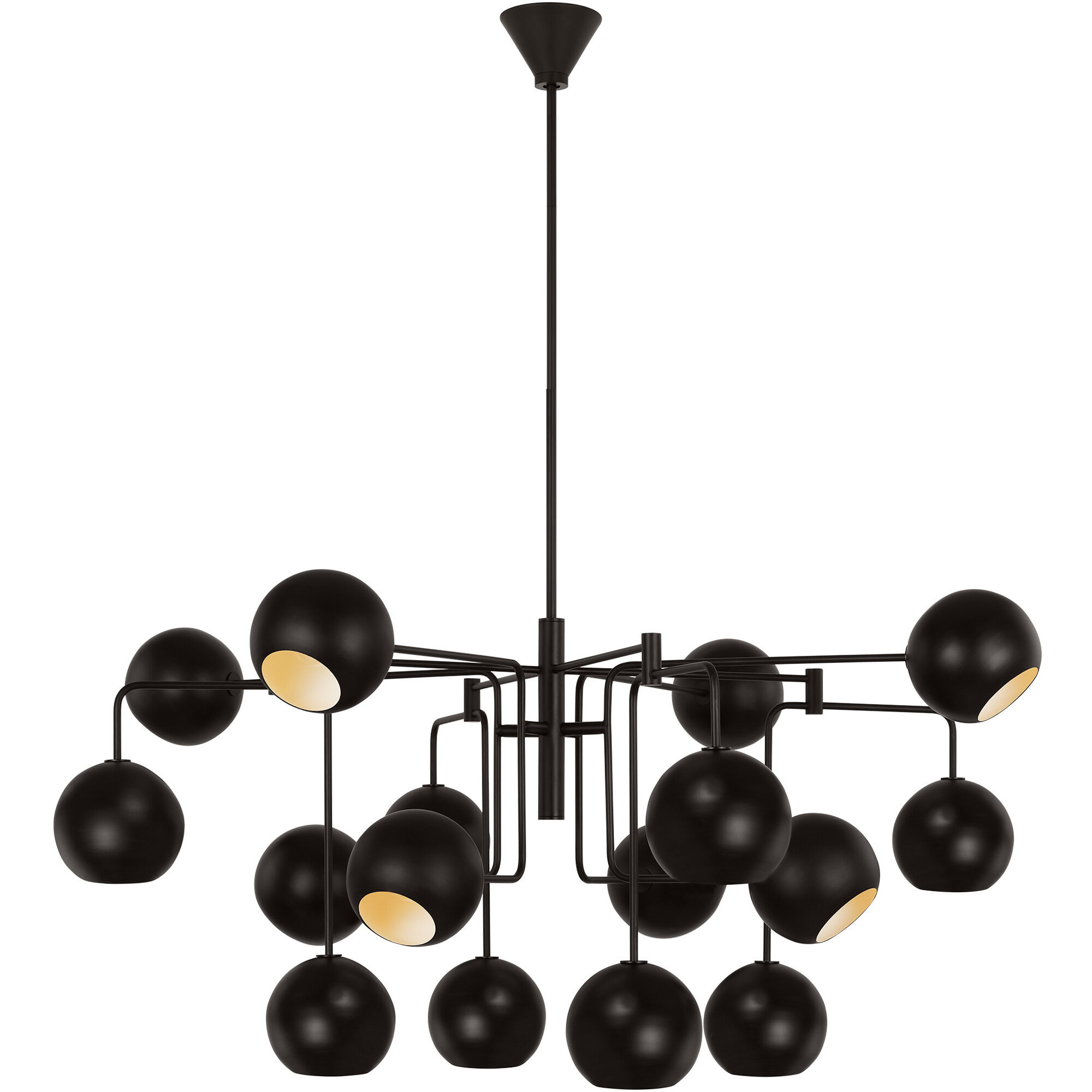 Christiane Lemieux Chaumont 16 Light 48 inch Aged Iron Chandelier Ceiling Light