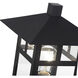 Crestlake 1 Light 13.5 inch Textured Black Outdoor Post Top Lantern