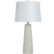 Conical 31.5 inch 150.00 watt White Washed Table Lamp Portable Light