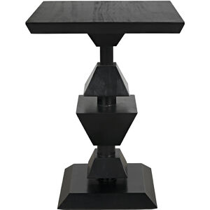 Majesty 25.5 X 18 inch Hand Rubbed Black Side Table