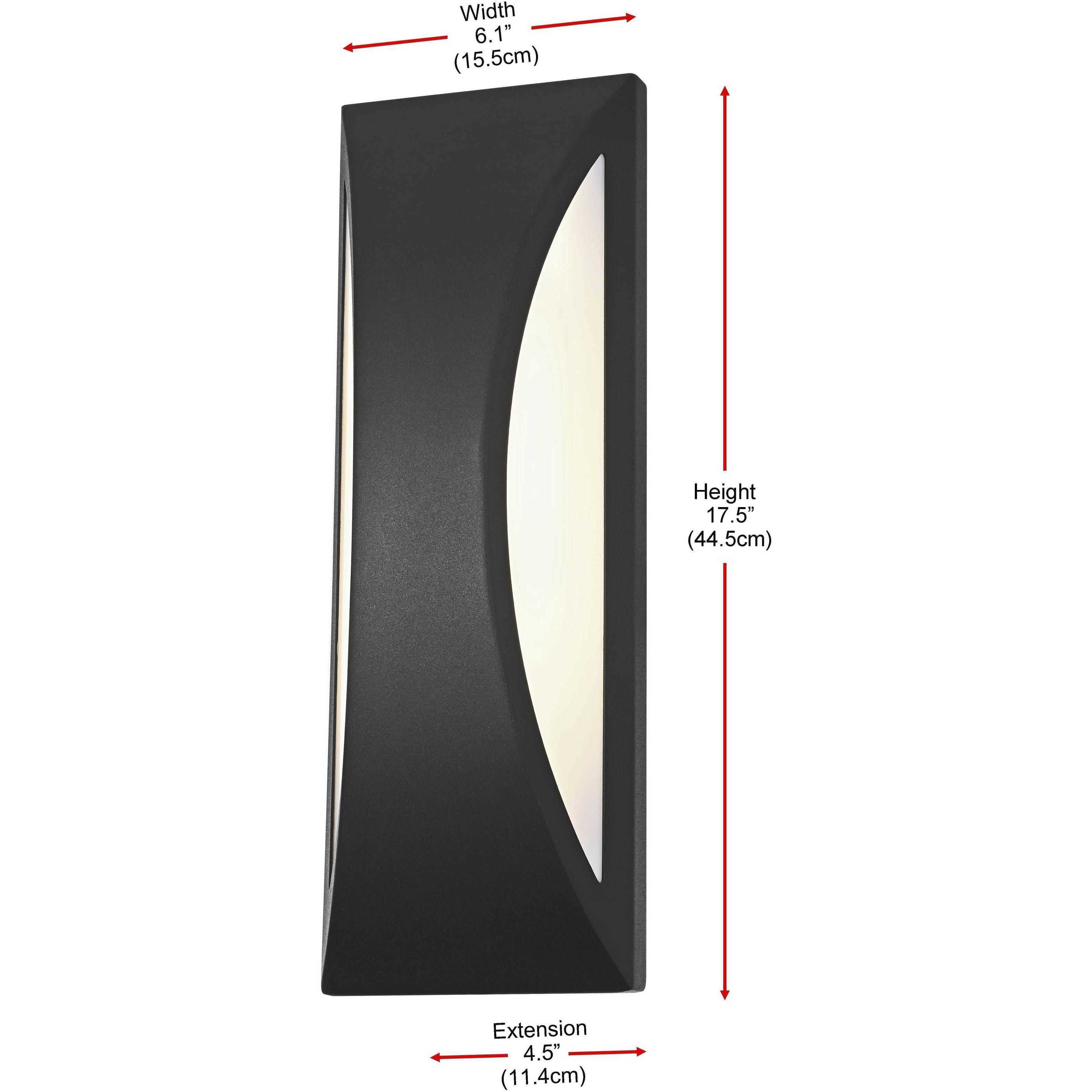 Zayn 1 Light 14 inch Black Outdoor Wall Sconce