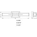 Fuller Park LED 22.5 inch Matte Black Bathroom Light Wall Light