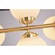 Canada 8 Light 14 inch Gold and Black Chandelier Ceiling Light