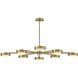 Cava LED 50 inch Lacquered Brass Semi-flush Mount Ceiling Light