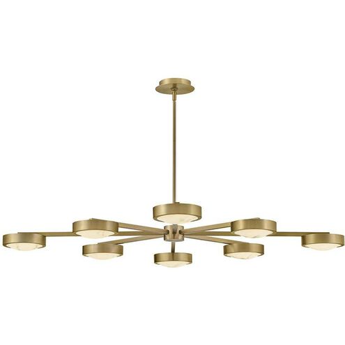 Cava LED 50 inch Lacquered Brass Semi-flush Mount Ceiling Light