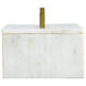 Brass 7.1 X 4.9 inch White Box