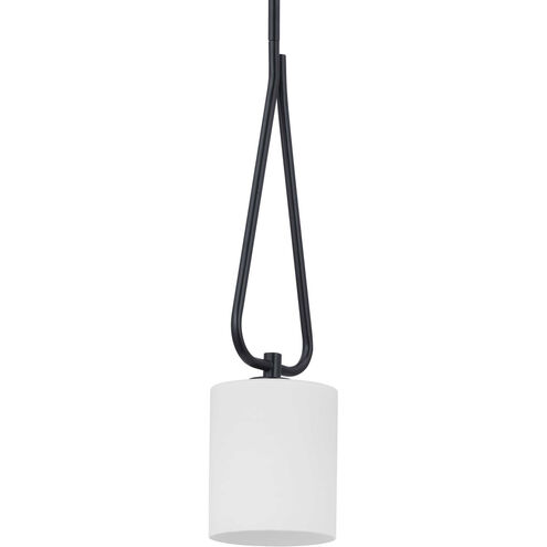 Tobin 1 Light 6 inch Matte Black Mini-Pendant Ceiling Light