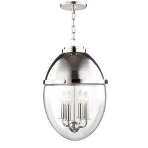 Kennedy 4 Light 14 inch Polished Nickel Pendant Ceiling Light