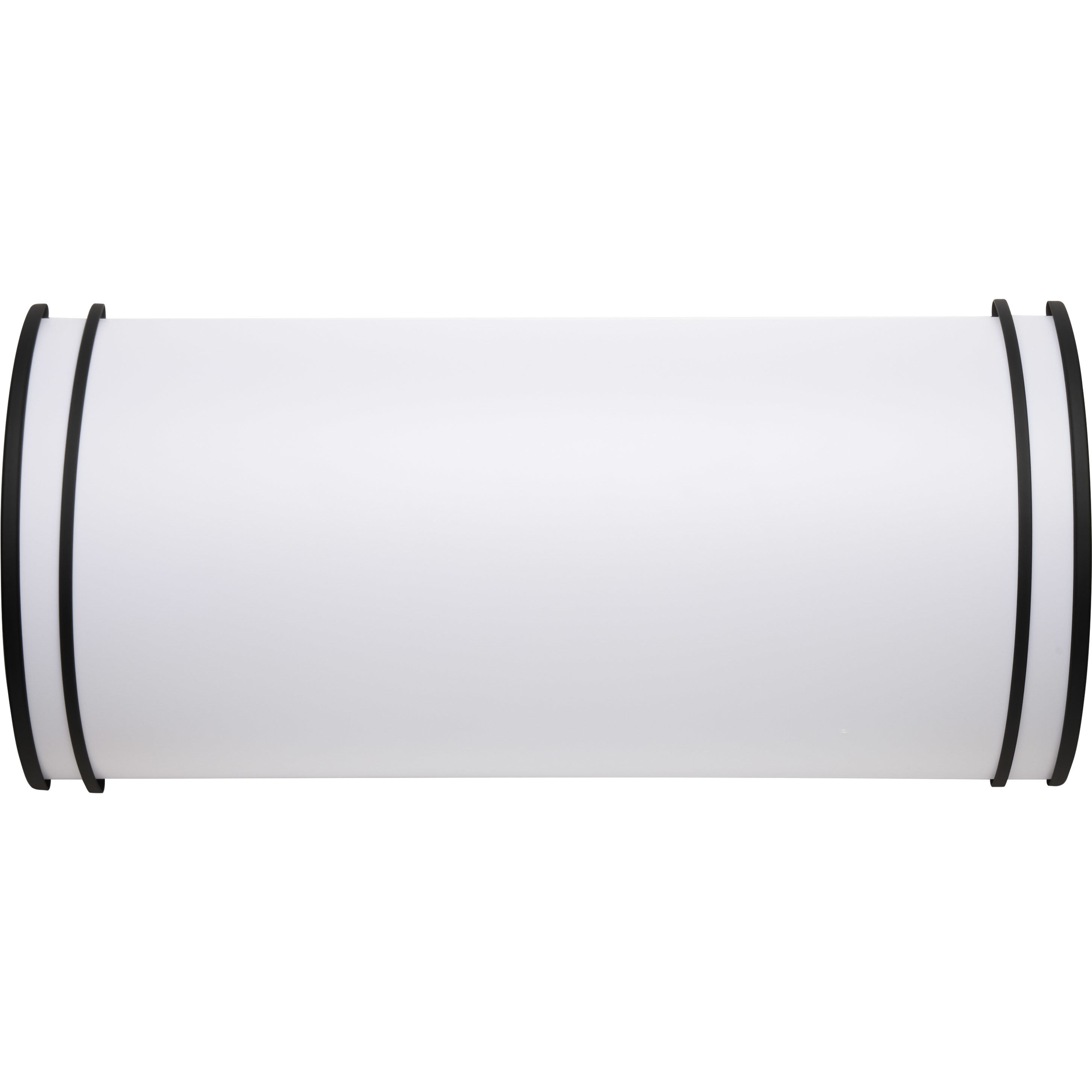 Glamour LED 12 inch Matte Black Linear Flush Mount Ceiling Light