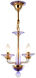 Stella 4 Light 15 inch Gold Mini Chandelier Ceiling Light in Gold (GD)