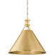 Metal No. 2 1 Light 16.00 inch Pendant