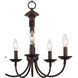 Candle 5 Light 19 inch Rubbed Oil Bronze Chandelier Ceiling Light