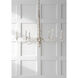Country Chandelier 6 Light 41 inch Belgian White Chandelier Ceiling Light, Large