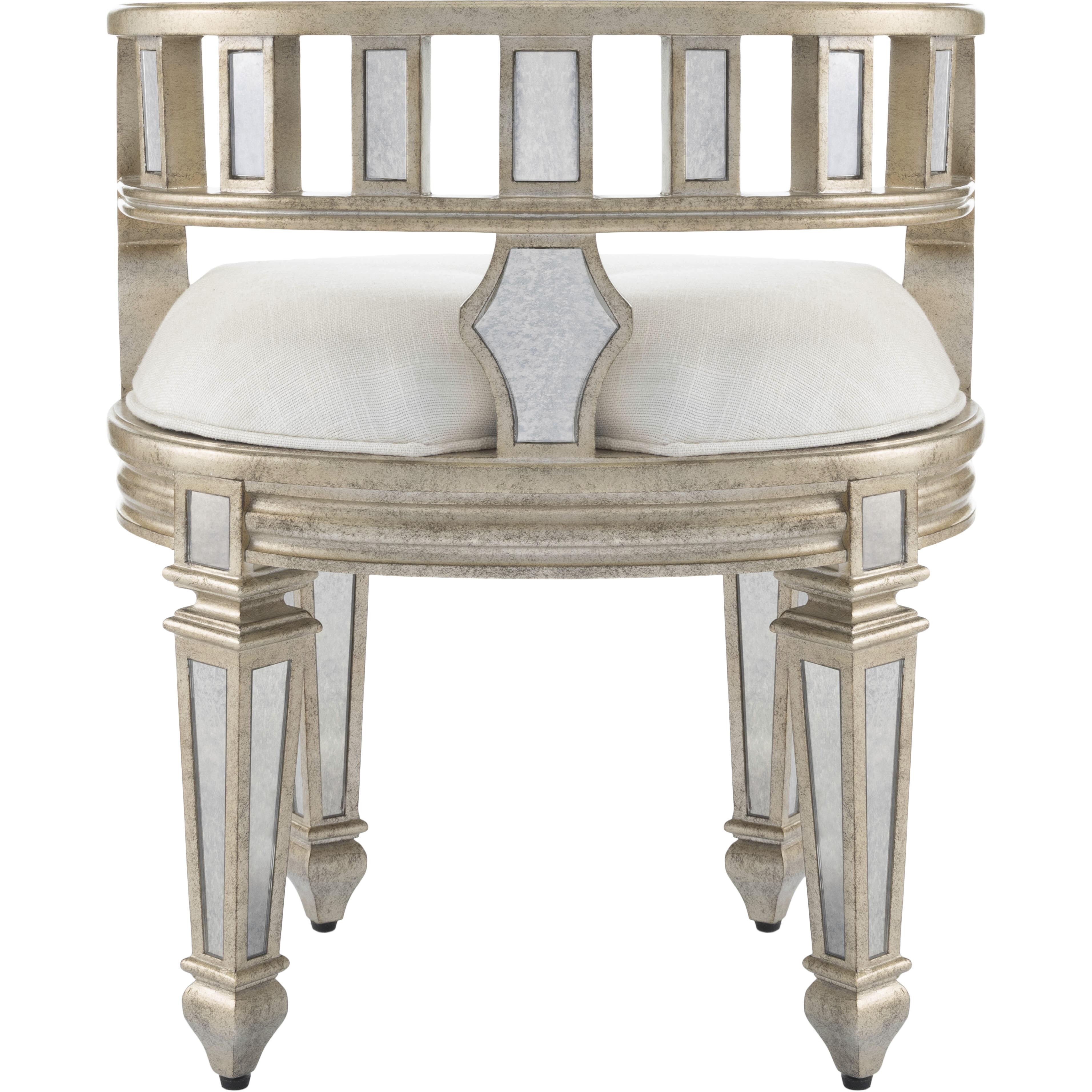 Rebecca Mirrored Ottoman or Stool