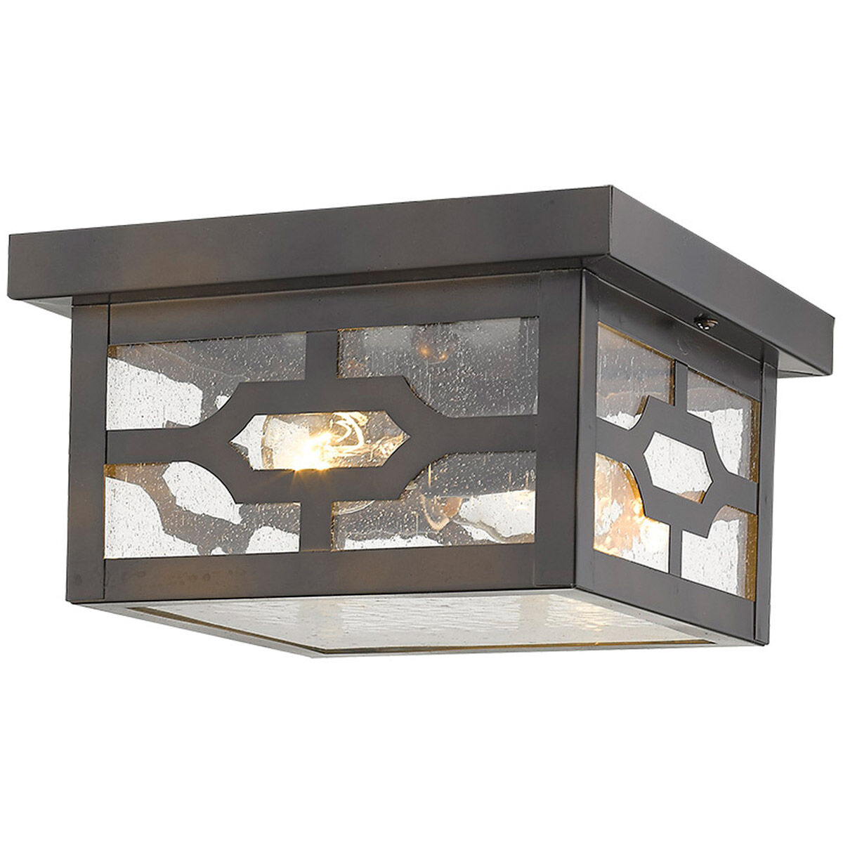 Calvert 2 Light 9 inch Oil-Rubbed Bronze Exterior Flushmount