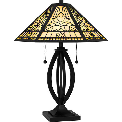 James 22.75 inch 75.00 watt Matte Black Table Lamp Portable Light