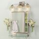Yep Elliott Vanity Wall Light in Pewter, Clear Glass