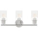 Cedar Lane 3 Light 22 inch Brushed Nickel Vanity Light Wall Light