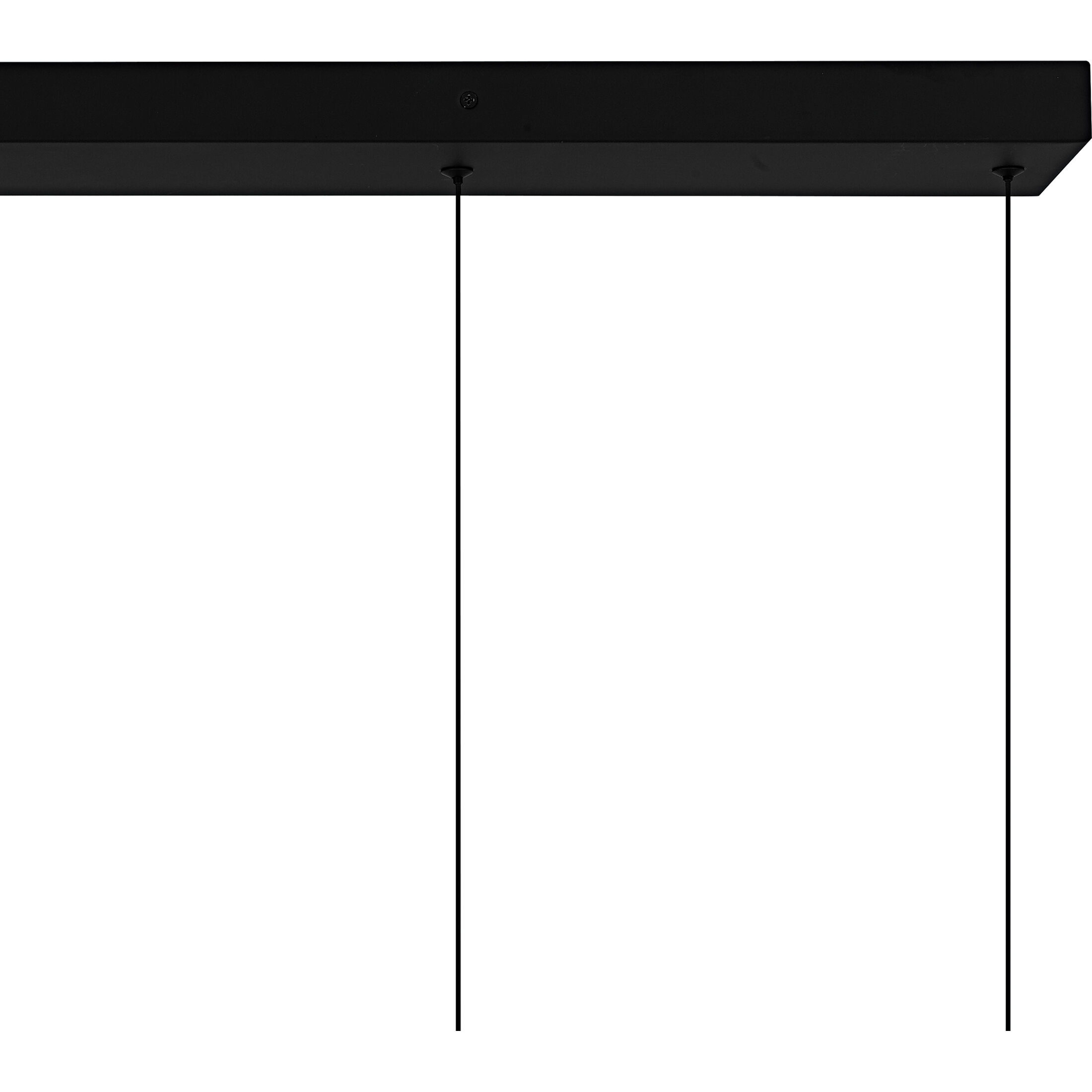 Alys LED 40 inch Matte Black Linear Chandelier Ceiling Light, Medium