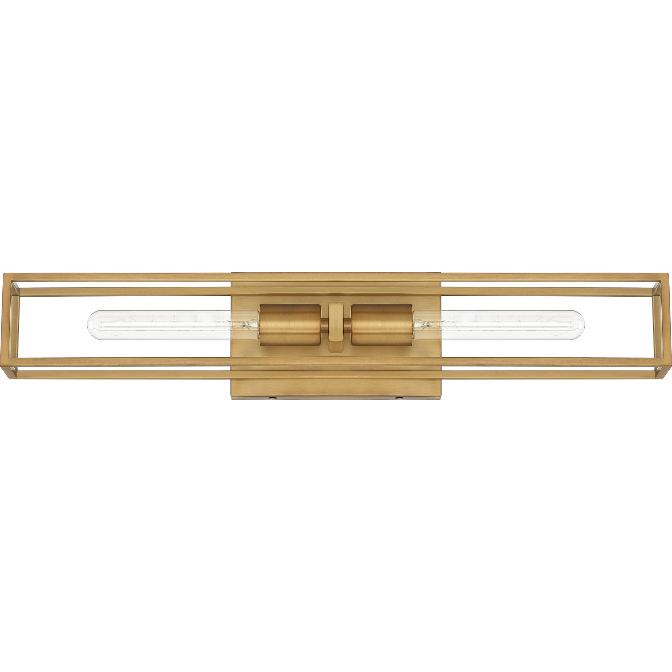 Leighton 2 Light 24 inch Weathered Brass Bath Light Wall Light