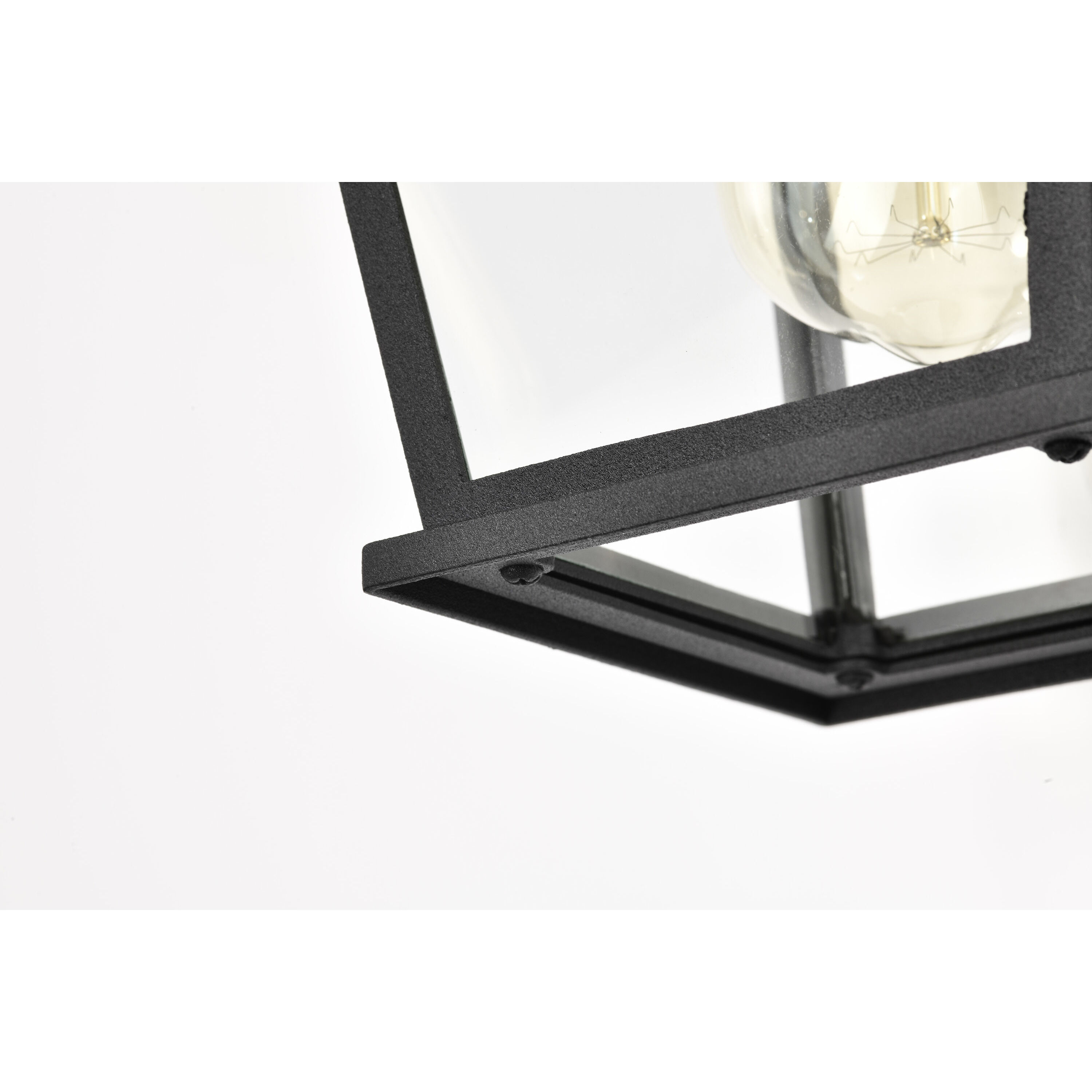 Jasper 11 inch Matte Black Outdoor Wall Lantern, Small