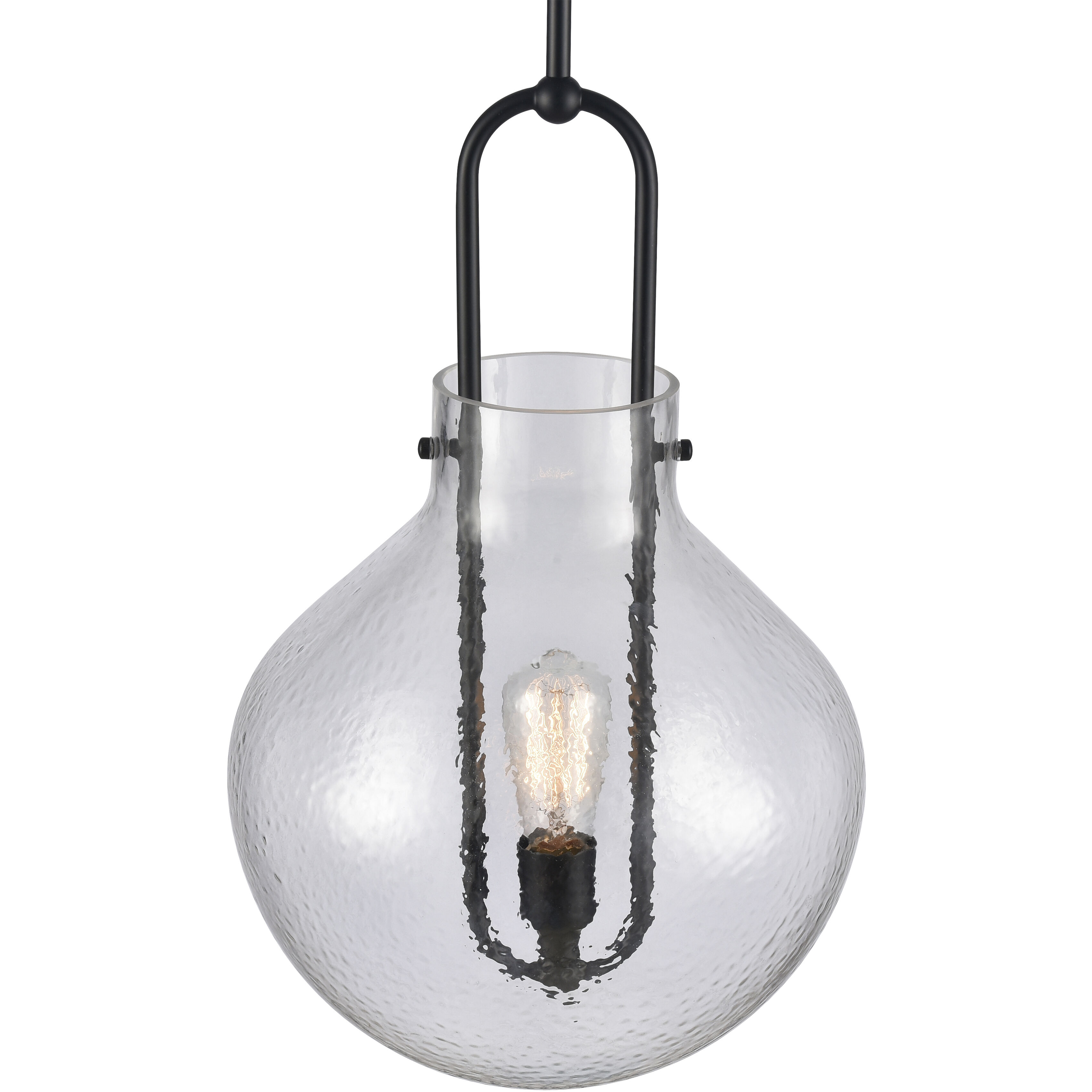 Monica 1 Light 13 inch Matte Black Pendant Ceiling Light
