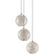 Finhorn 3 Light 10.5 inch Silver Multi-Drop Pendant Ceiling Light