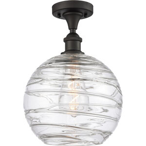 Ballston X-Large Deco Swirl LED 12 inch Oil Rubbed Bronze Semi-Flush Mount Ceiling Light, Ballston