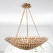 Broche 8 Light 30 inch Antique Gold Chandelier Ceiling Light