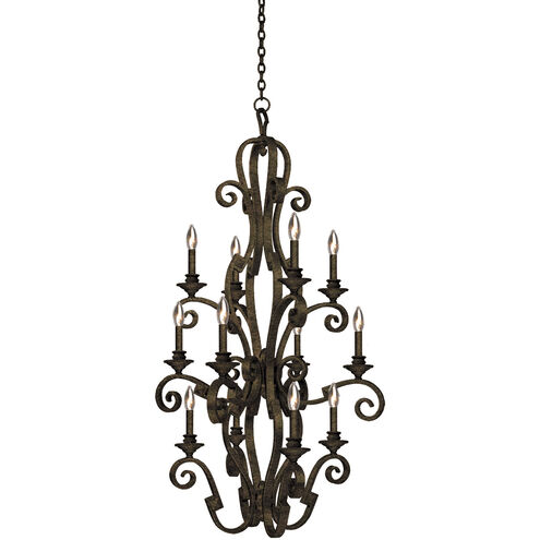 Ibiza 12 Light 28 inch Antique Copper Foyer Light Ceiling Light