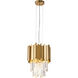 Canada 1 Light 10 inch Gold Single Pendant Lighting Ceiling Light