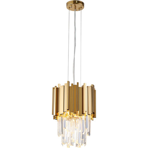 Canada 1 Light 10 inch Gold Single Pendant Lighting Ceiling Light