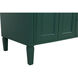 Park Avenue 60 X 22 X 35 inch Green Vanity Sink Set