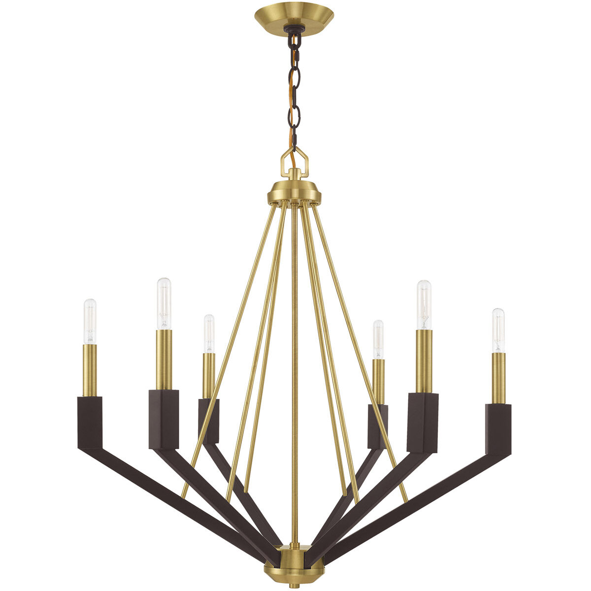 Brass and bronze chandelier discount