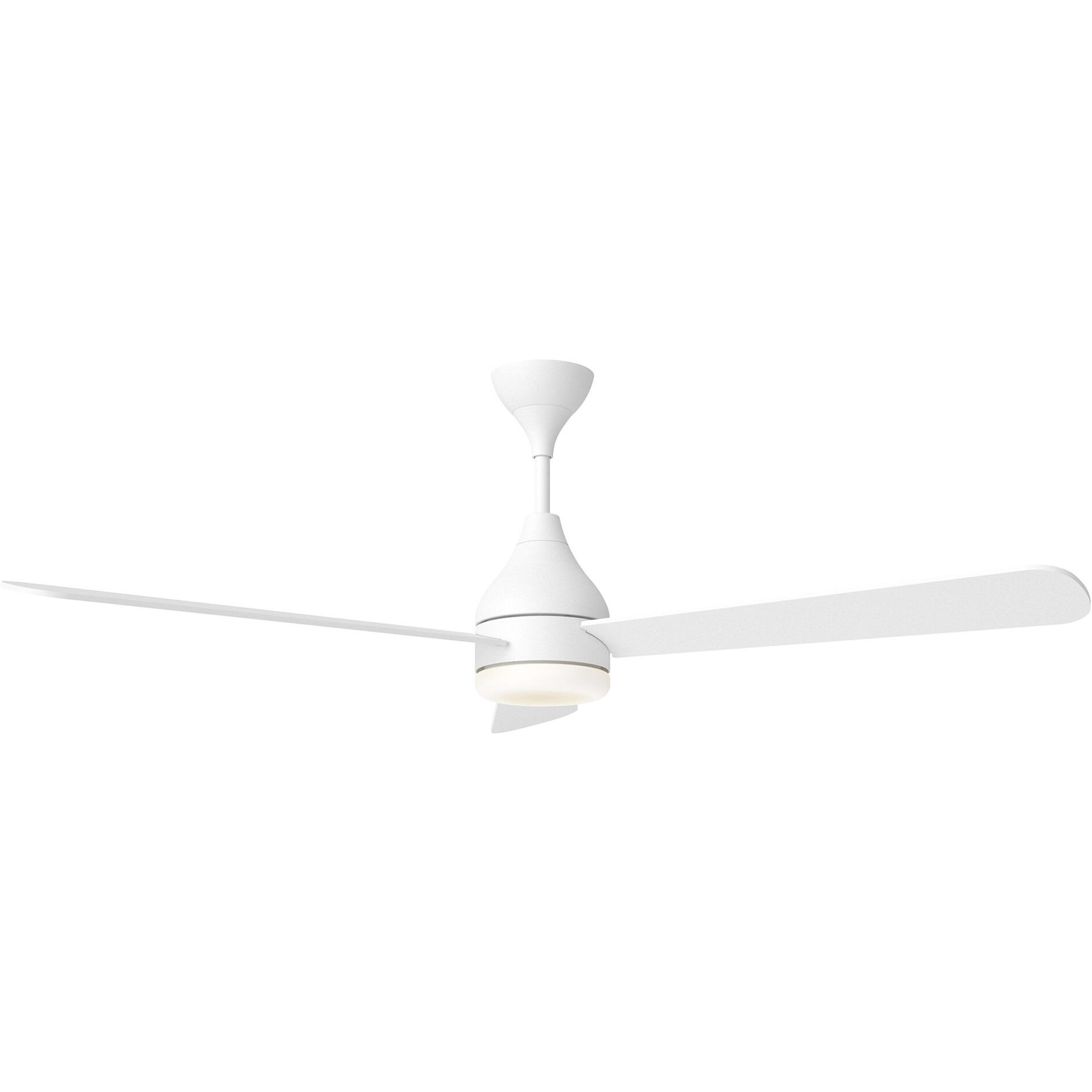 Streaming 60 inch Matte White Indoor/Outdoor Smart Ceiling Fan