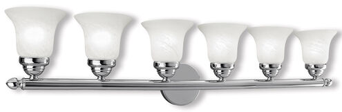 Neptune 6 Light 48 inch Polished Chrome Bath Vanity Wall Light