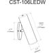 Constance 2.5 inch 6.00 watt Satin Chrome Task Wall Sconce Wall Light