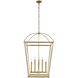 Manor 8 Light 24 inch Vintage Brass Pendant Ceiling Light