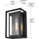 Etting 1 Light 16 inch Black Outdoor Wall Sconce