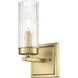 Iversen 1 Light 5 inch Vintage Brass Vanity Light Wall Light