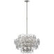 Julie Neill Gianna LED 24 inch Burnished Silver Leaf Chandelier Ceiling Light
