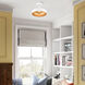 Amador 1 Light 12 inch Shiny White with Polished Chrome Accents Semi-Flush Mount Ceiling Light