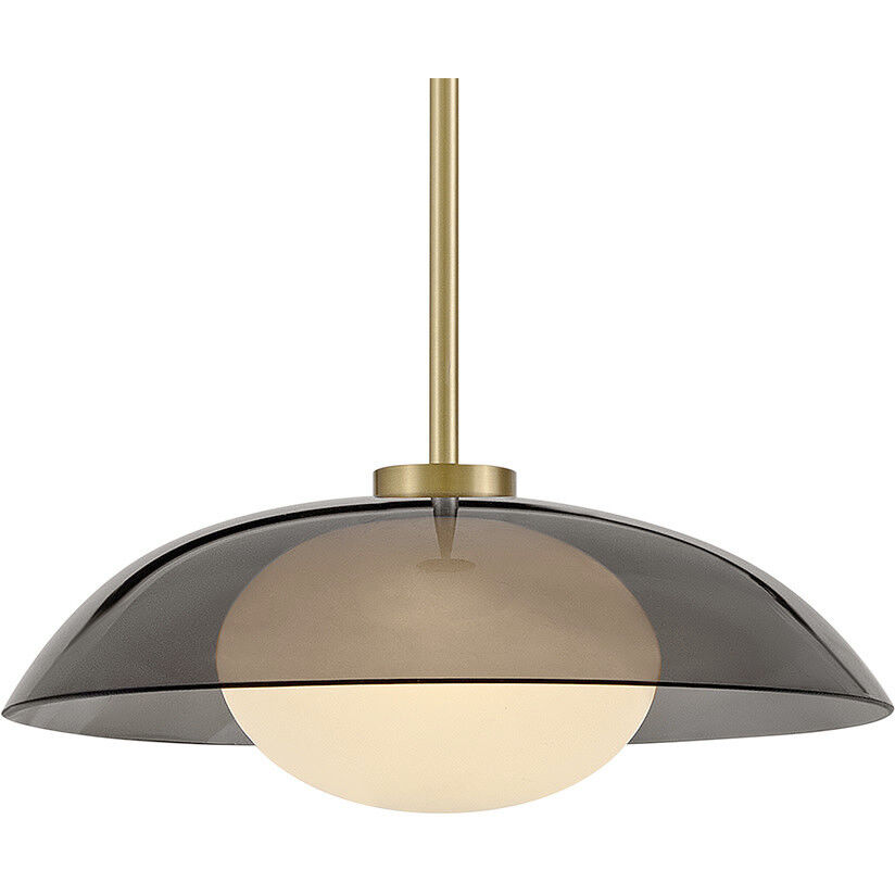 Jace LED 14 inch Lacquered Brass Pendant Ceiling Light