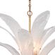 Fiore 6 Light 32.25 inch Antique Gold Leaf Semi Flush Ceiling Light