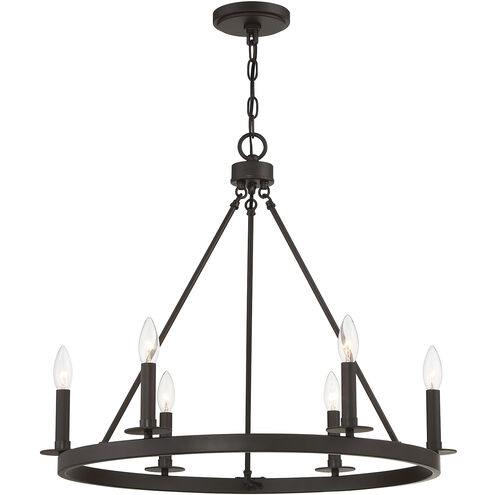 Traditional 6 Light 26.00 inch Chandelier